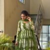 flared ethanic gown
